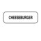 Nevs Cheeseburger Label 1/2" x 1-1/2" DIET-510 - alternate 1